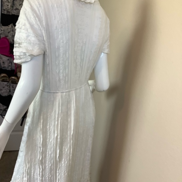 Jessakae Elegant White Lace Short Sleeve Dress - Picture 4 of 9
